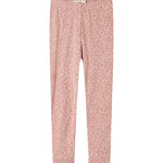 Lyserøde leopardmønstret leggings til børn