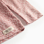 Lyserød leopardmønstret t-shirt med lange ærmer til børn