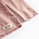 Lyserød leopardmønstret t-shirt med lange ærmer til børn