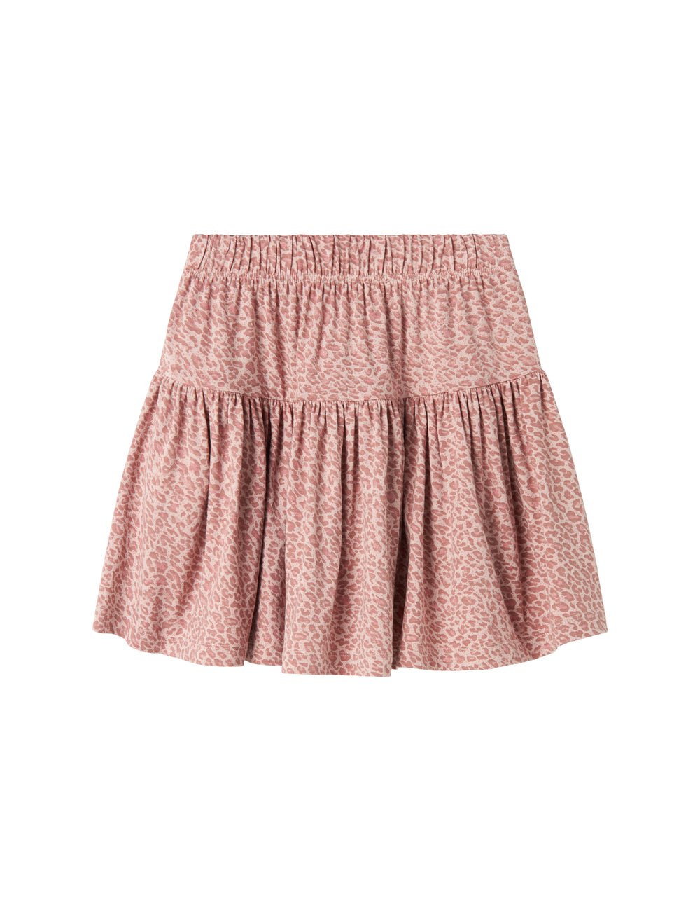 Lyserød leopardmønstret nederdel til børn