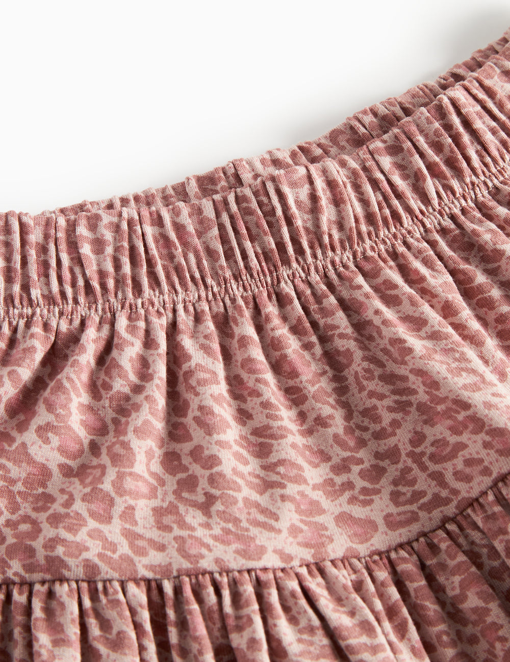 Lyserød leopardmønstret nederdel til børn