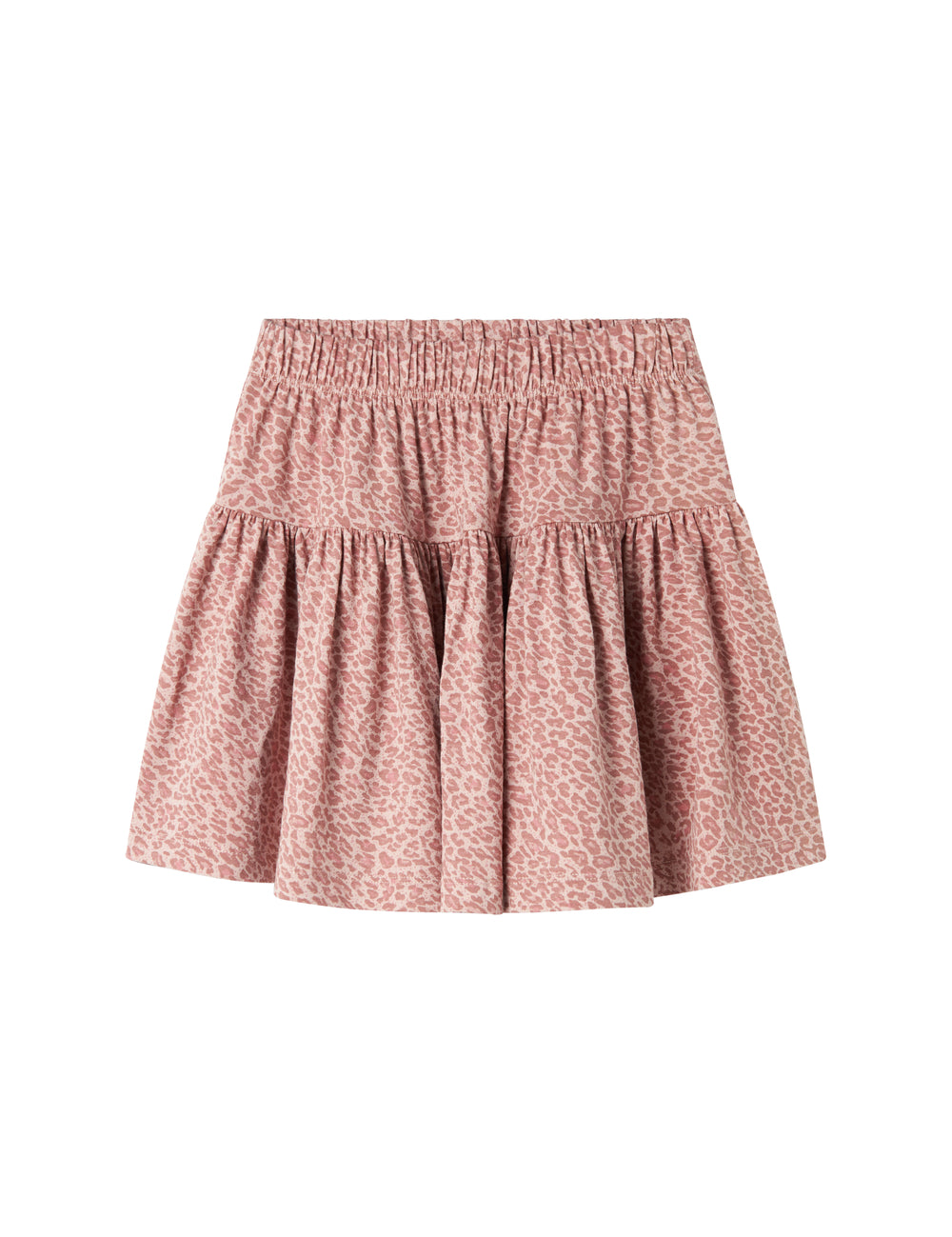Lyserød leopardmønstret nederdel til børn