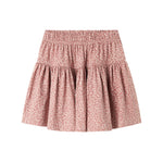 Lyserød leopardmønstret nederdel til børn