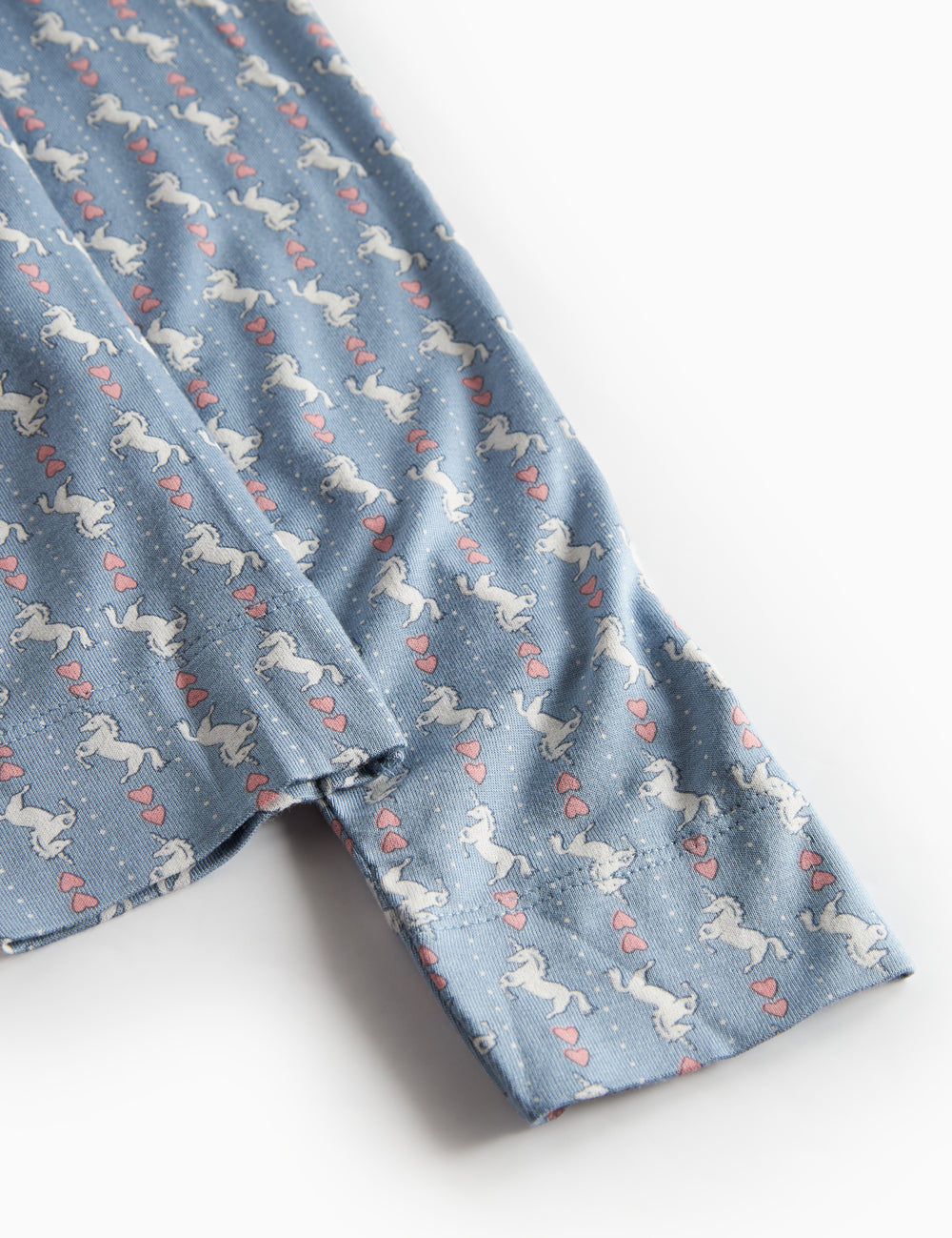 Blå leggings til børn med enhjørningemønster