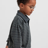 Thanos Polo, Blouse - Forest Stripe Mel.