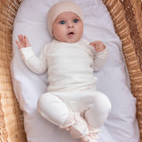 Abootie, Knit booties - Rose Quartz