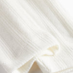 Hvide pointelle bukser til baby