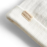 Hvid pointelle hue til baby