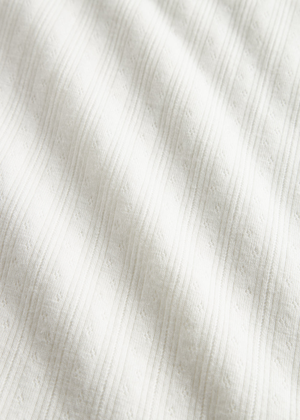 Hvid pointelle babytæppe