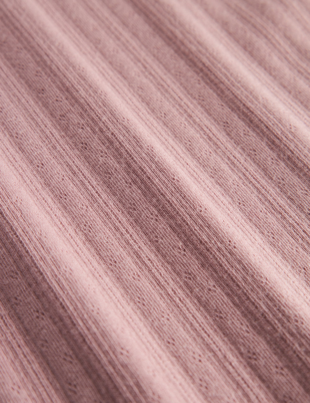 Rosa pointelle babytæppe