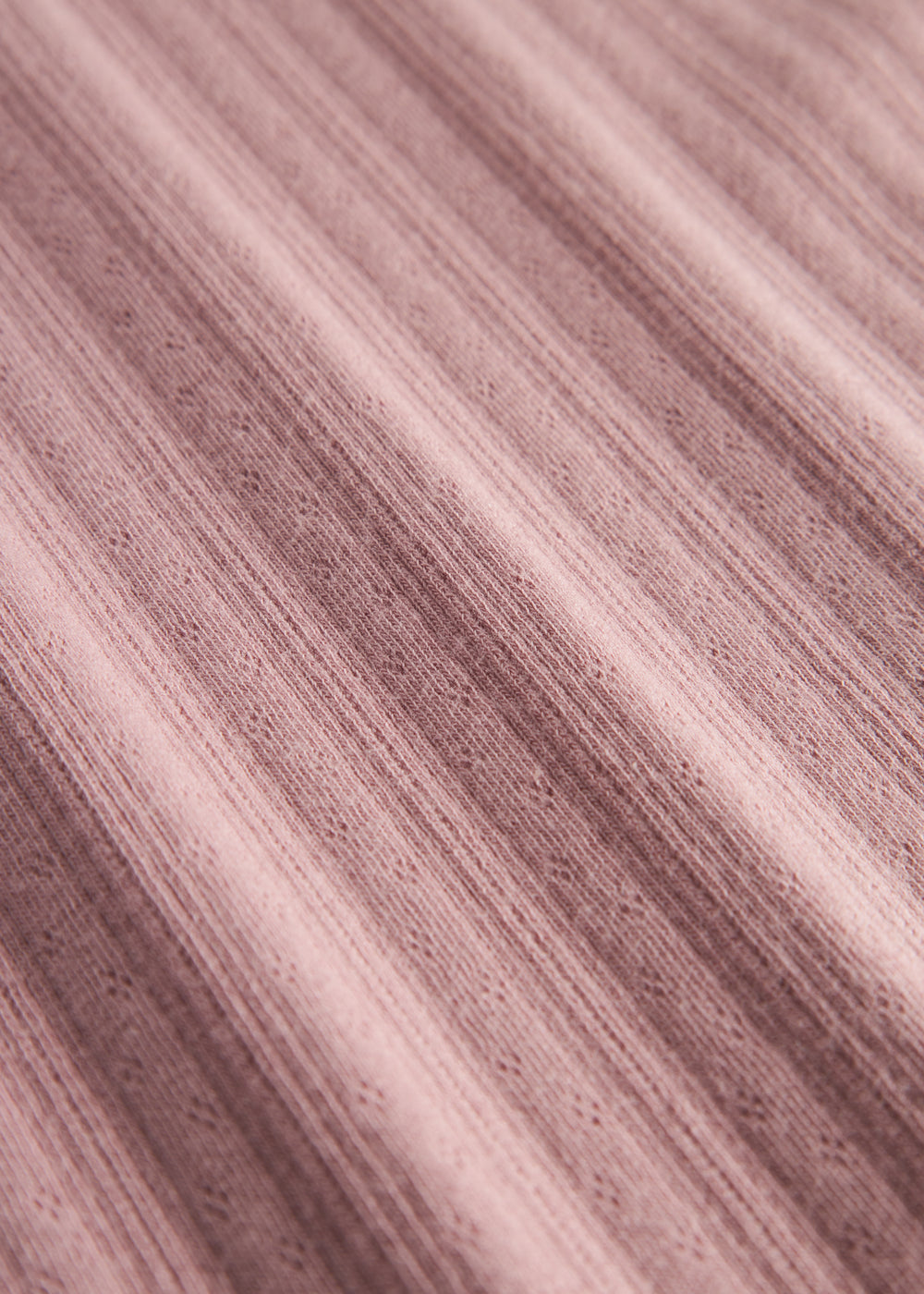 Rosa pointelle babytæppe