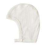 Rosa pointelle hjelm til baby