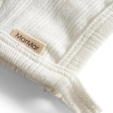 Rosa pointelle hjelm til baby