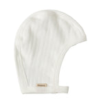 Rosa pointelle hjelm til baby