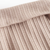 Beige pointelle bukser til baby