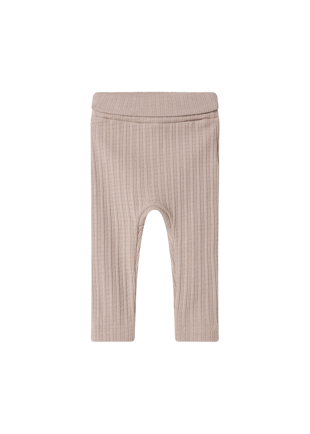 Beige pointelle bukser til baby