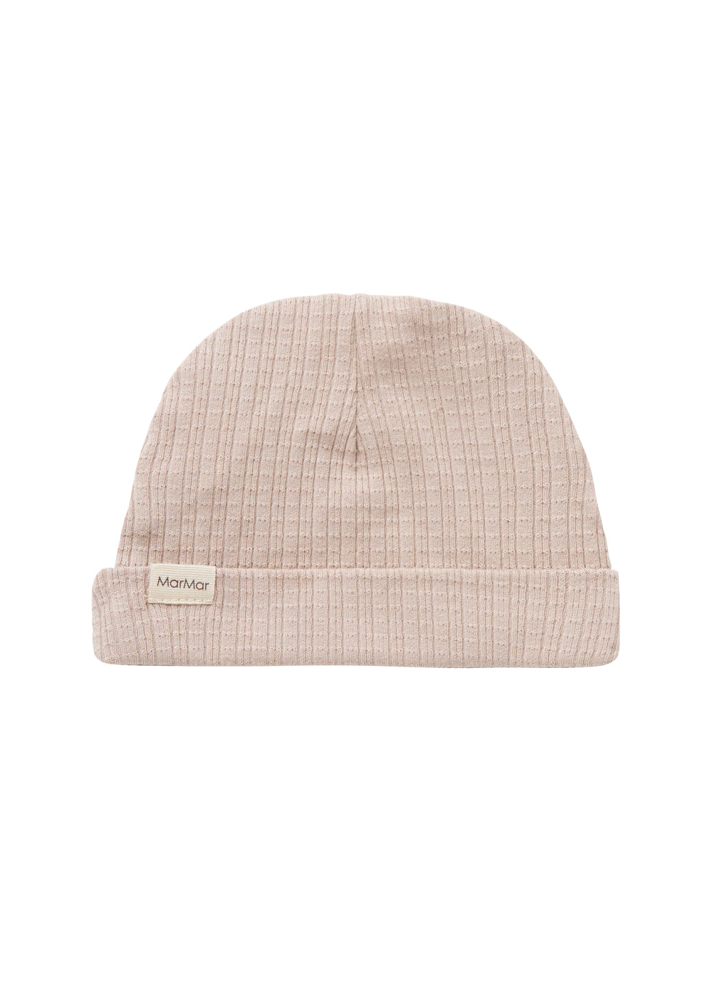 Beige pointelle hue til baby