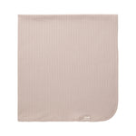 Beige pointelle babytæppe