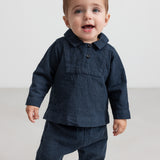 Tovas, Blouse - Dark Blue Stripe