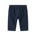 Mørkeblå bukser til børn med elastik i taljen