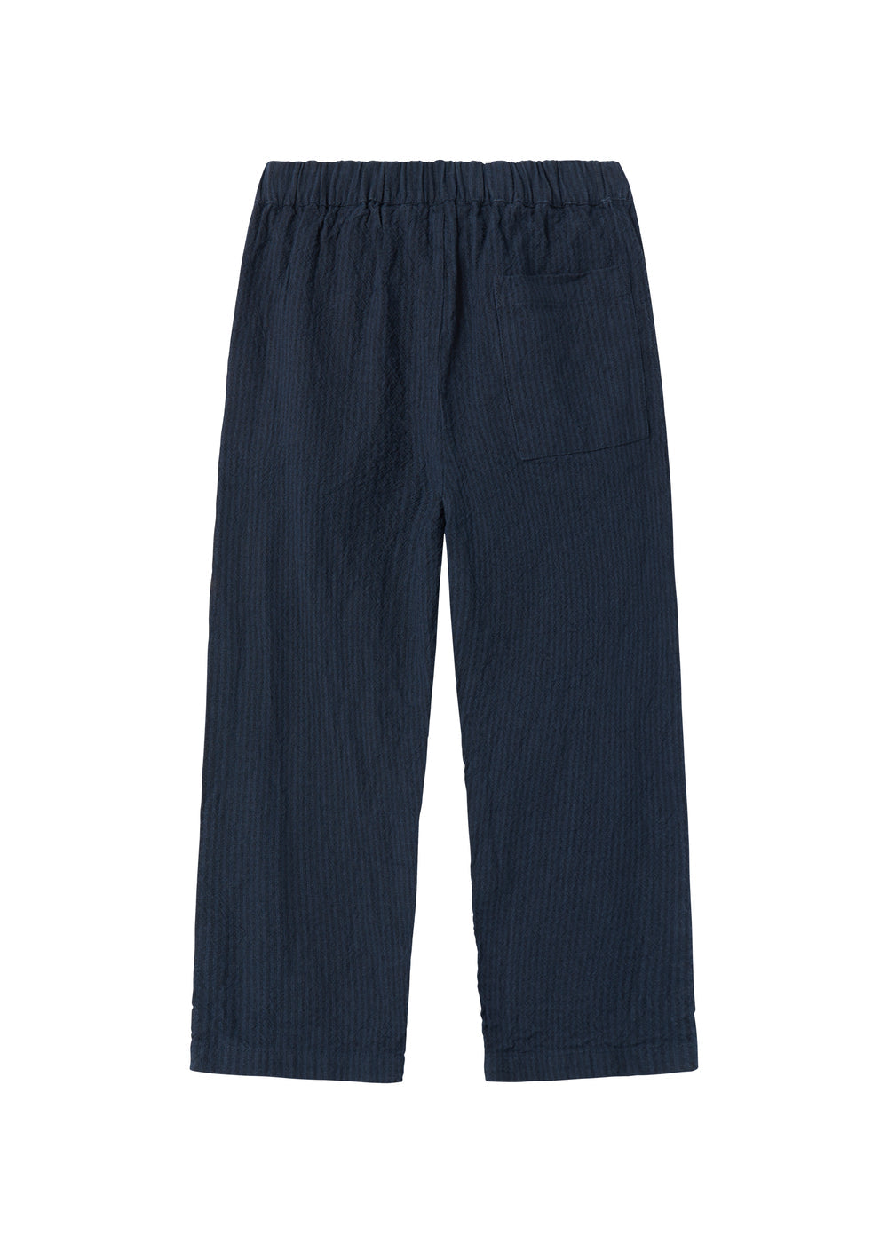 Mørkeblå løse bukser til børn med elastik i taljen