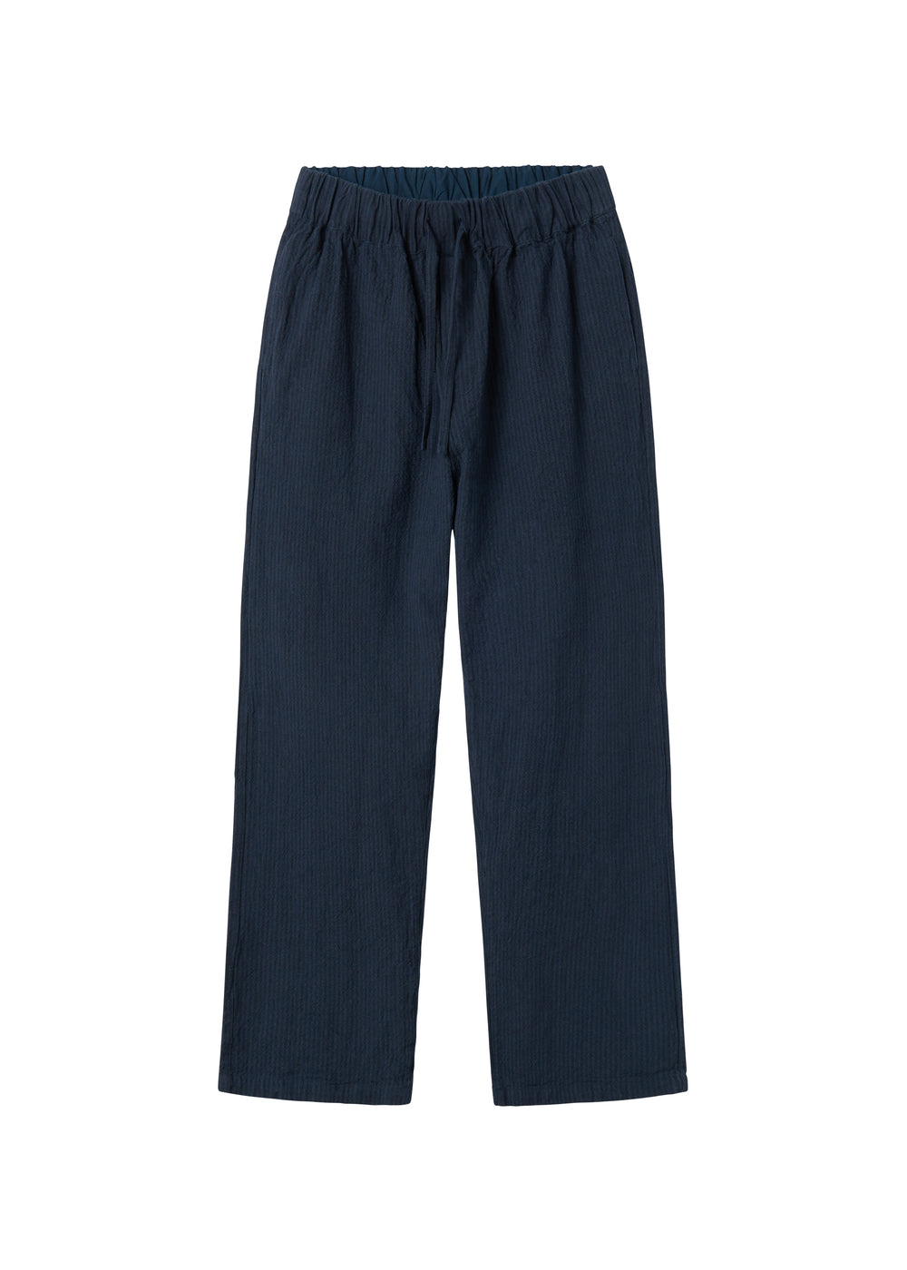 Mørkeblå bukser til kvinder med elastik i taljen