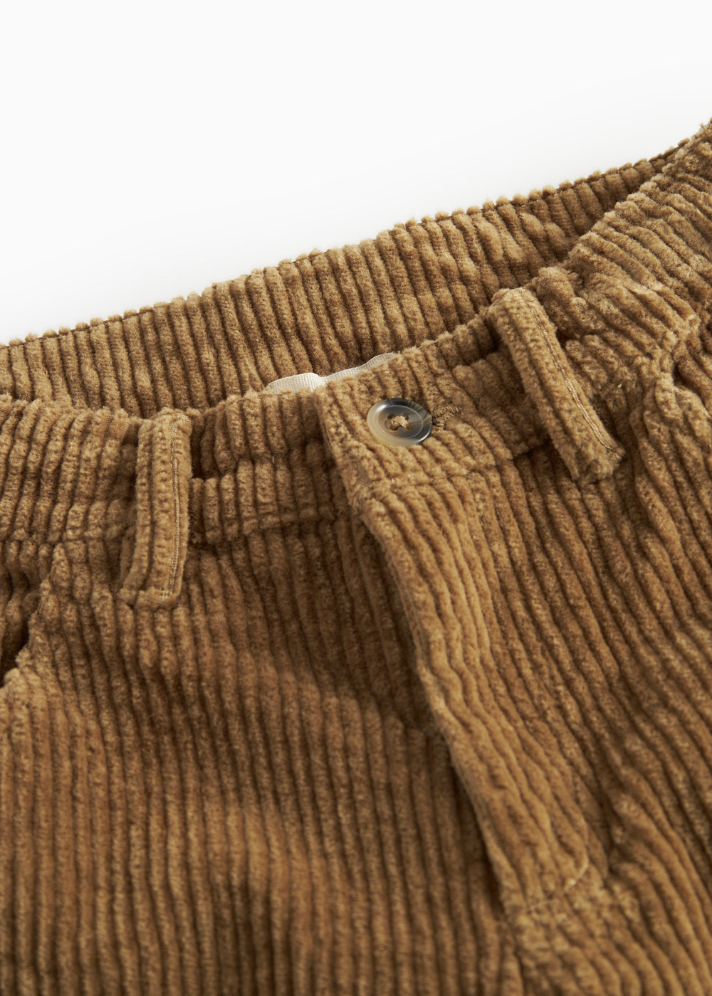 Brune fløjlsbukser med sidelommer til børn