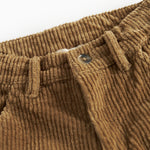 Brune fløjlsbukser med sidelommer til børn