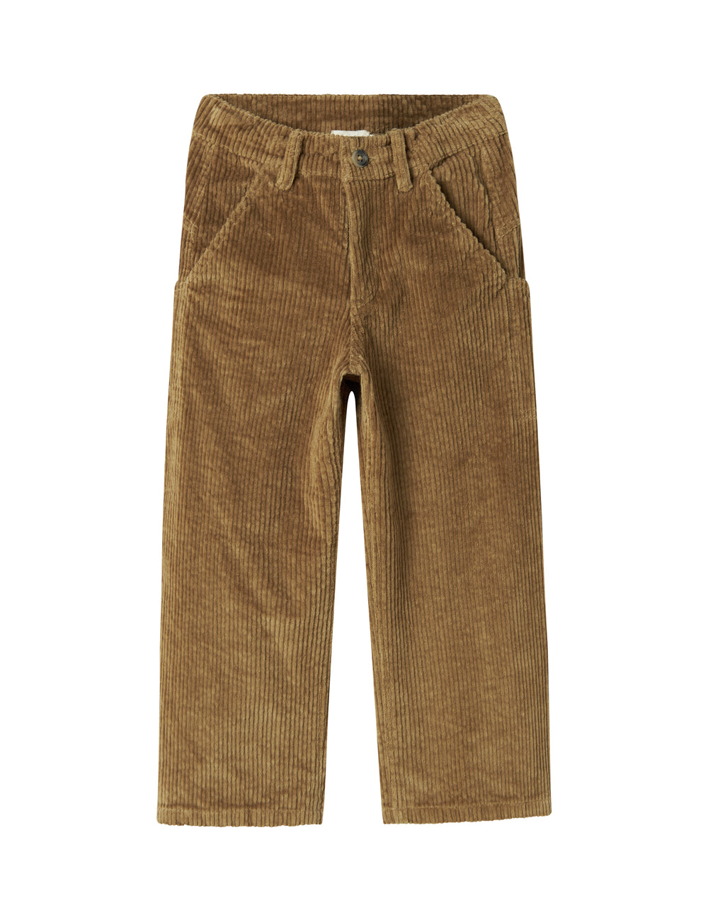 Brune fløjlsbukser med sidelommer til børn