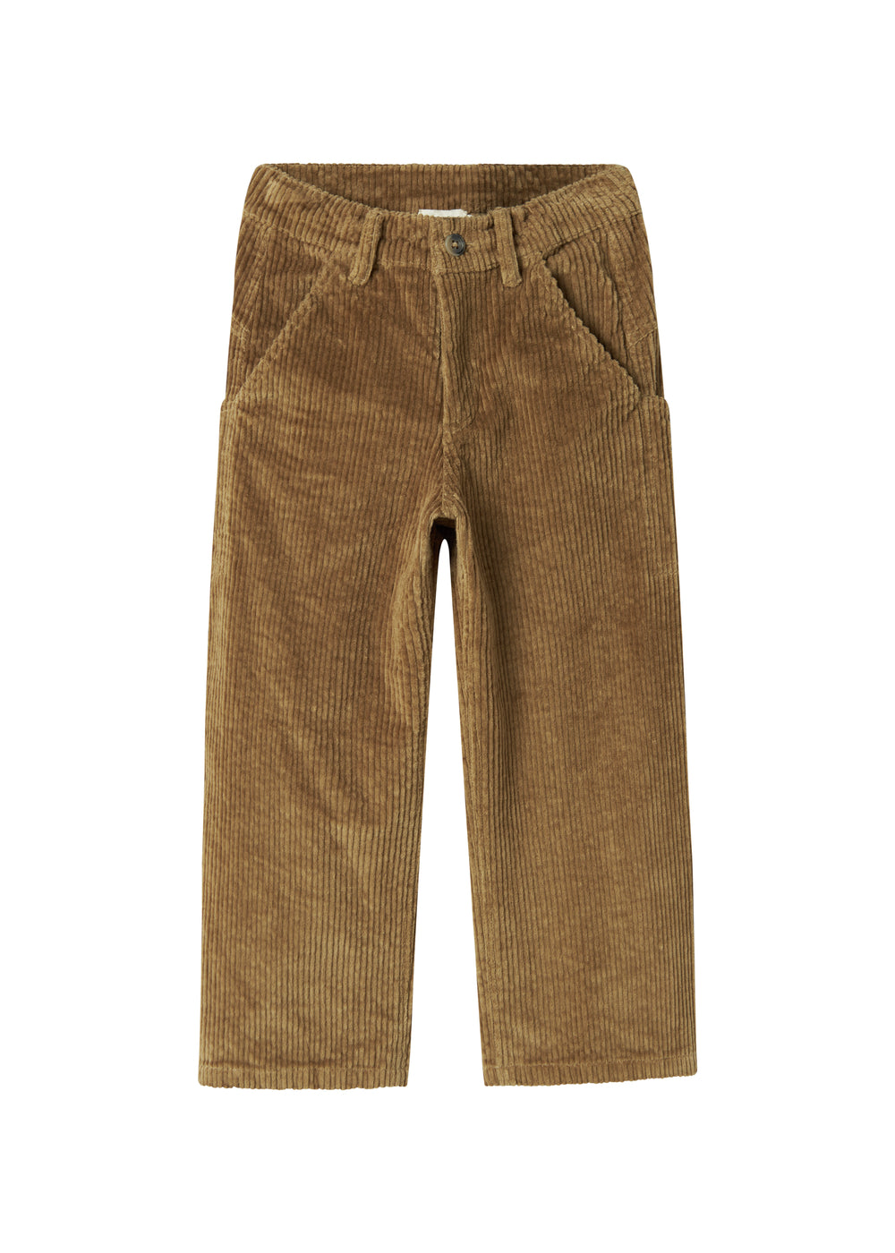 Brune fløjlsbukser med sidelommer til børn
