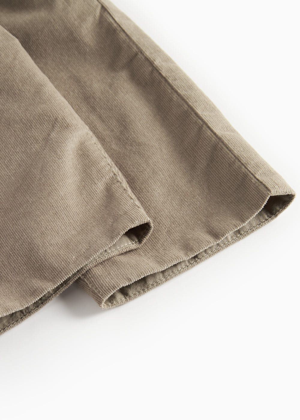 Beige babyfløjl­sbukser med elastisk talje til børn