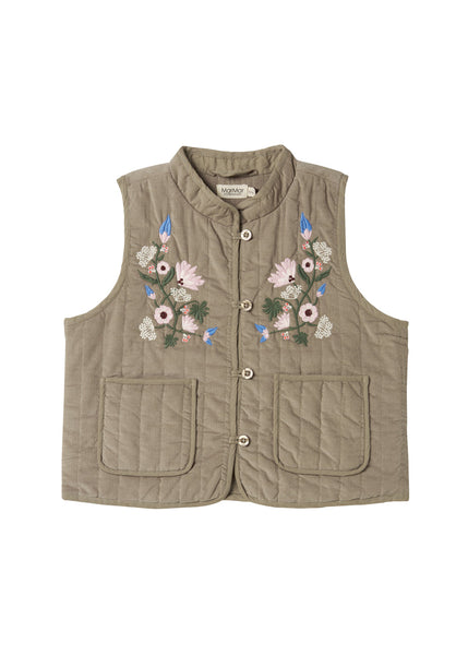 トップス Eaphi EMBROIDERY CORD VEST beige トップス Eaphi EMBROIDERY CORD VEST beige EMBROIDERY CORD VEST