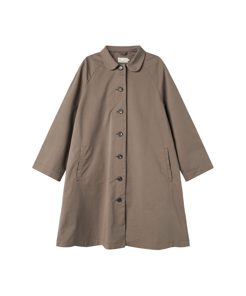 Enkel kaki chino frakke til kvinder