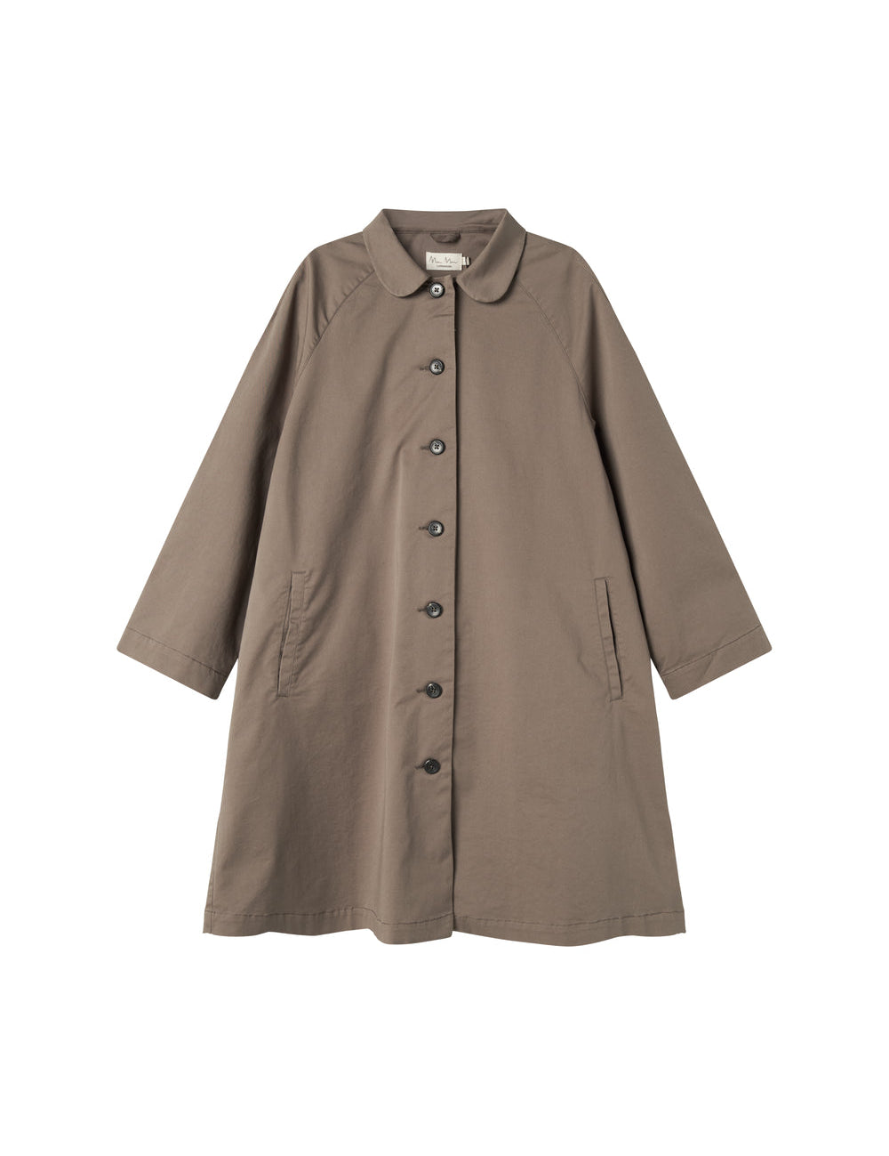 Enkel kaki chino frakke til kvinder