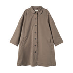 Enkel kaki chino frakke til kvinder