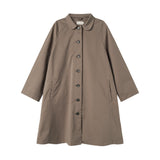 Enkel kaki chino frakke til kvinder