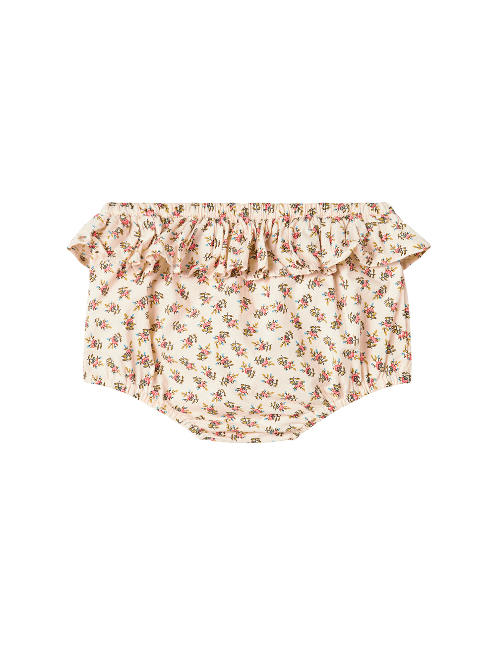 Bløde bloomers med blomstermønster og flæsedetaljer