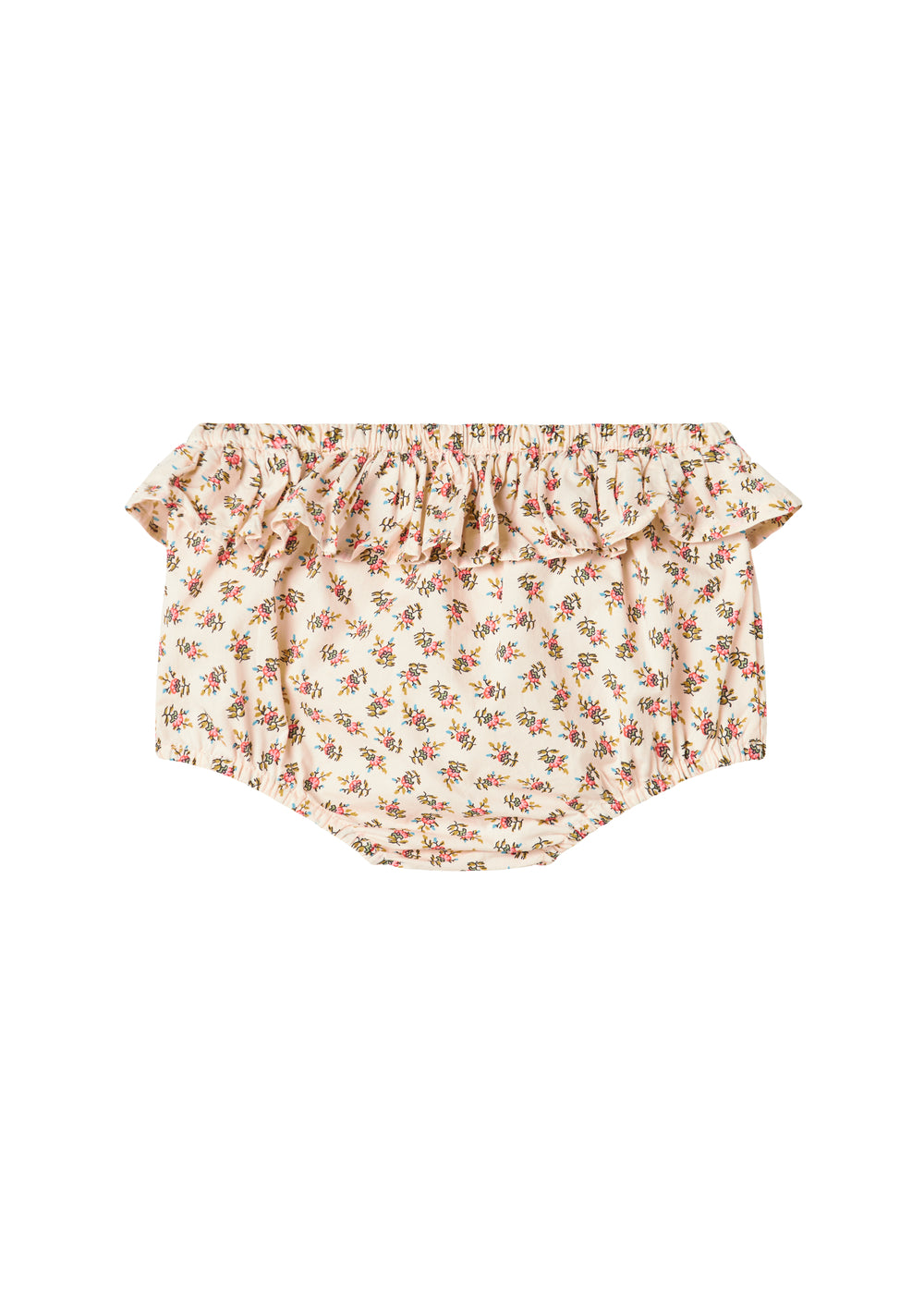 Bløde bloomers med blomstermønster og flæsedetaljer
