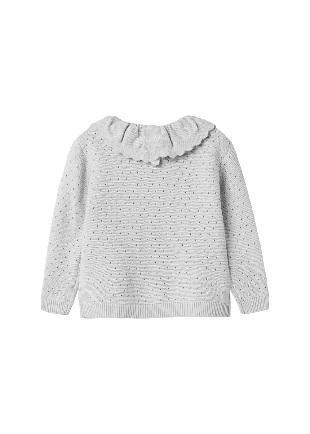 Grå strikbluse til børn