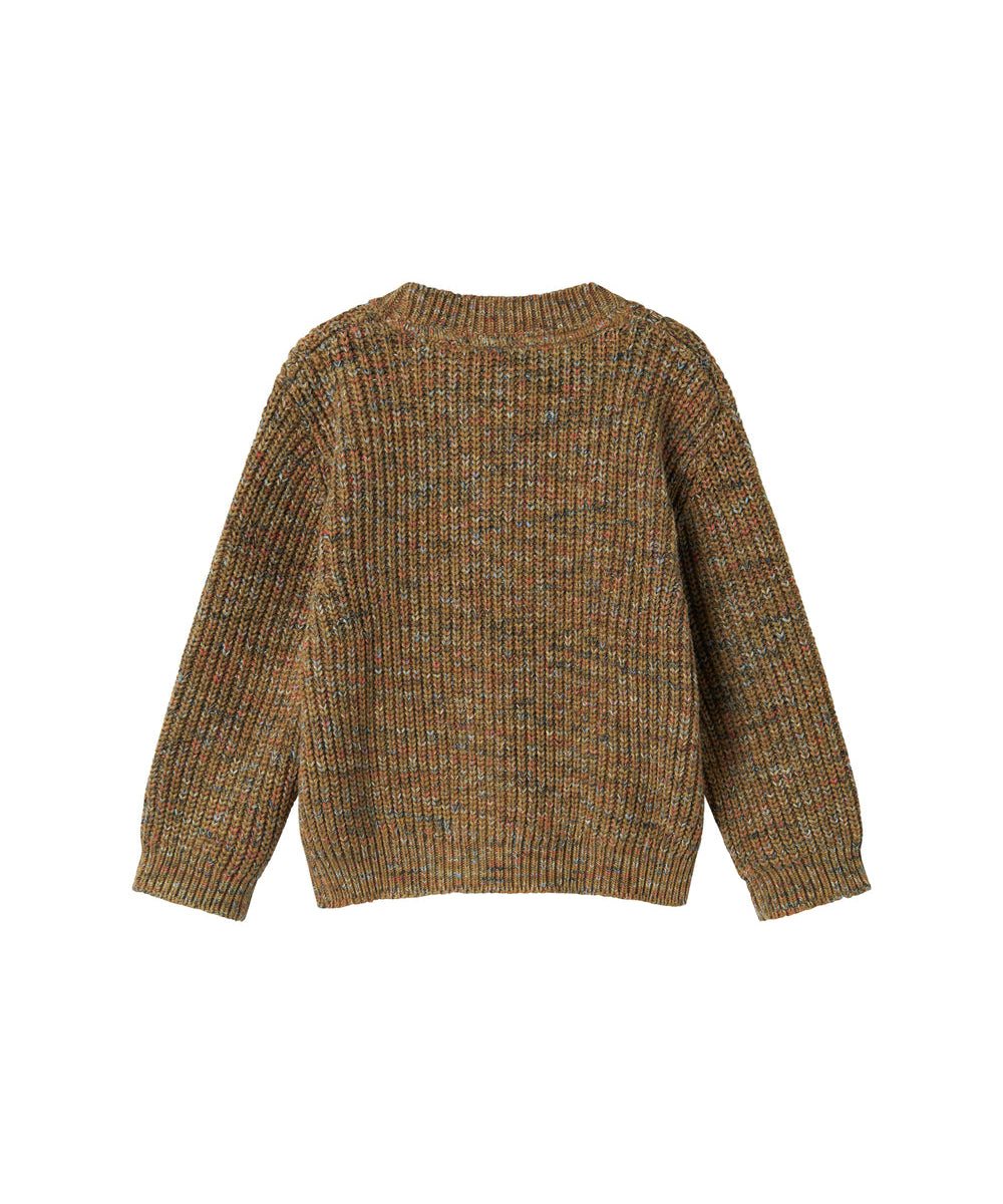 Brunmeleret striktrøje til børn
