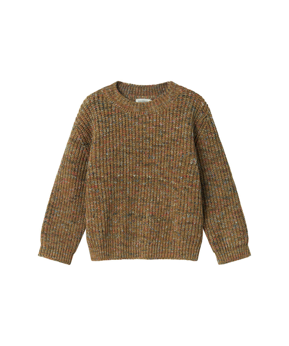 Brunmeleret striktrøje til børn