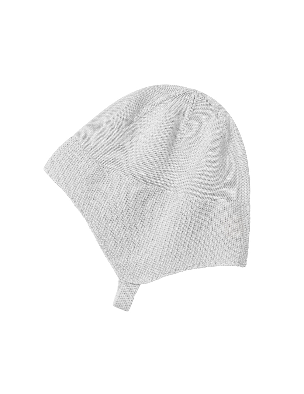 Grå hue i perlestrik til baby