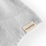 Grå hue i perlestrik til baby