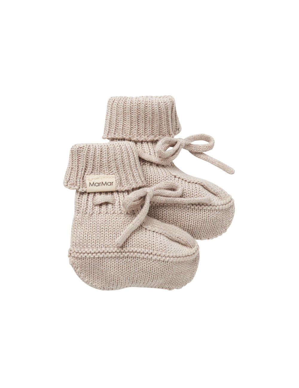 grå strik babyfutter