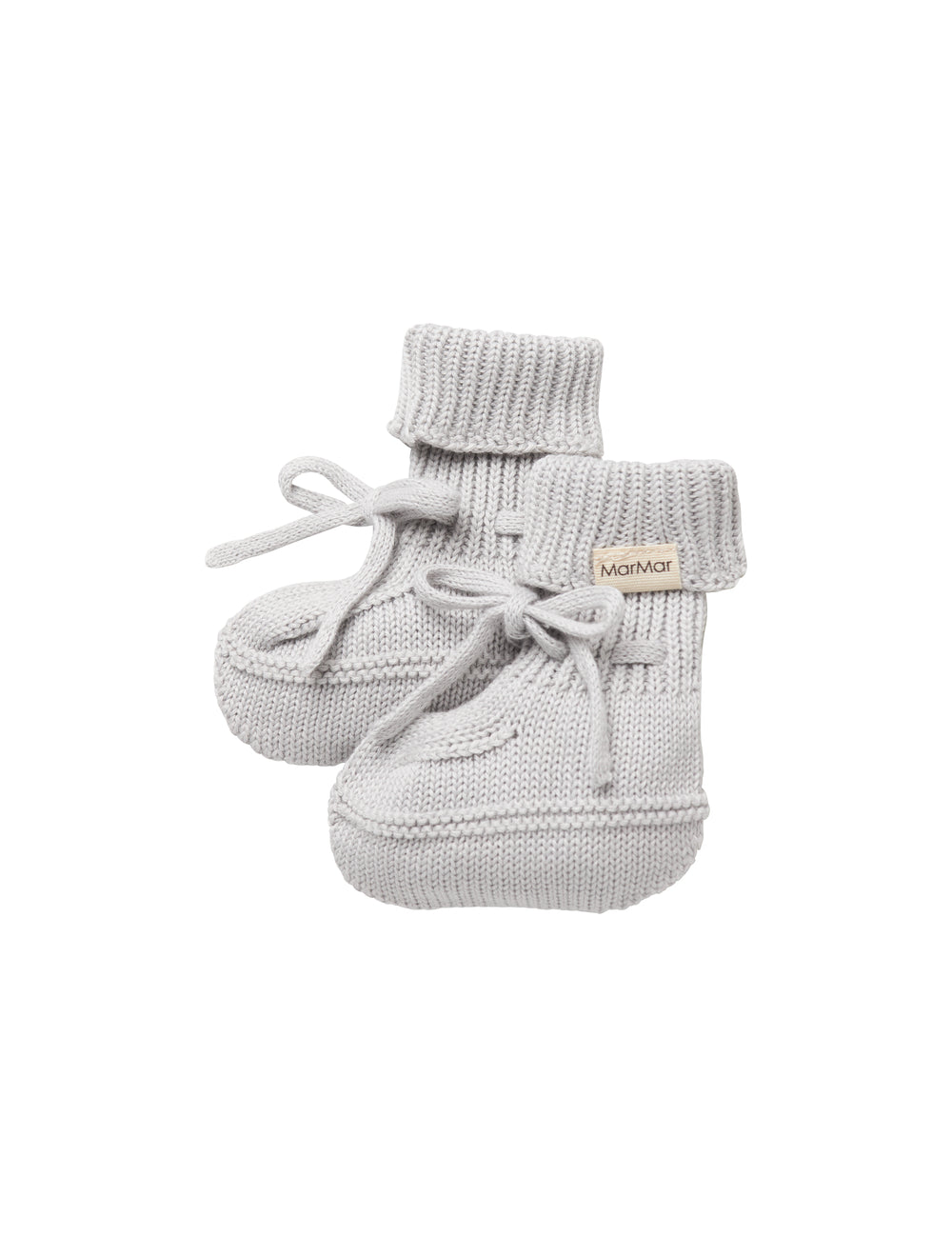 Grå strik babyfutter