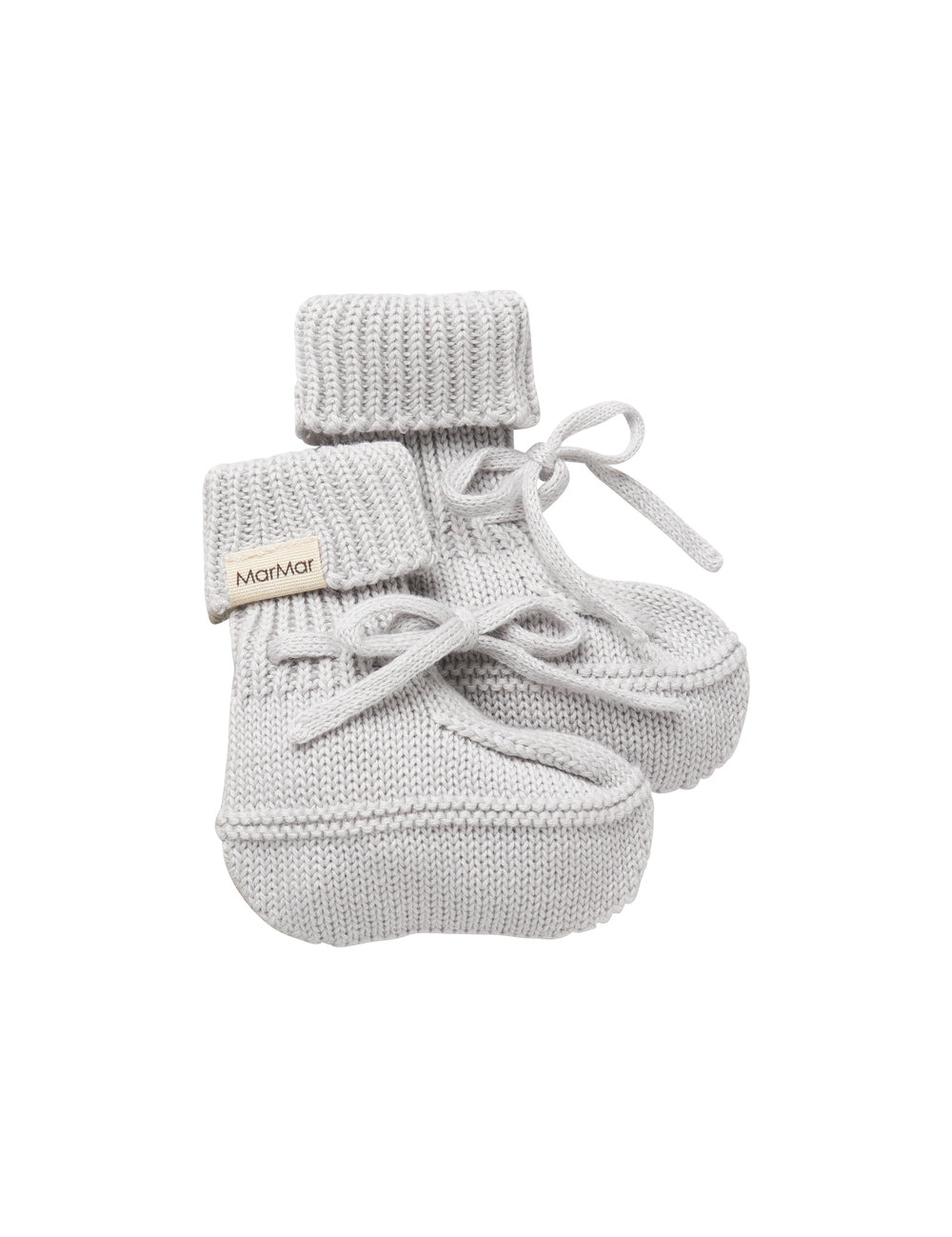 Grå strik babyfutter