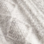 Strikvest til børn i lysegrå uld med kabelmønster