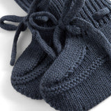 Abootie, Knit booties - Blue