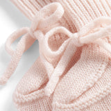 Abootie, Knit booties - Rose Quartz