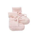 Abootie, Knit booties - Rose Quartz